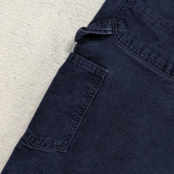 Carhartt B11-MDT Duck Canvas Loose Fit Carpenter Work Pants 43x28 Dark Blue - Picture 4 of 14